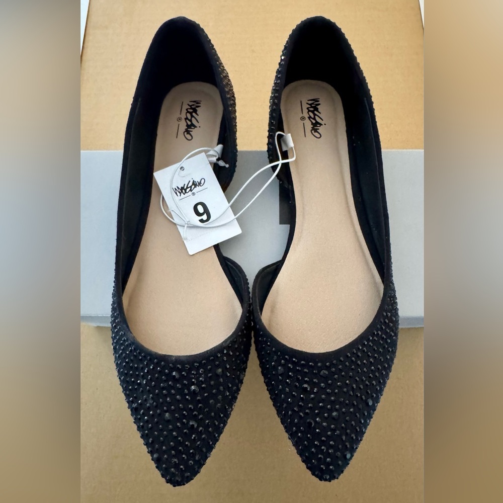 Mossimo Black Studded Women's Flats - Size 9